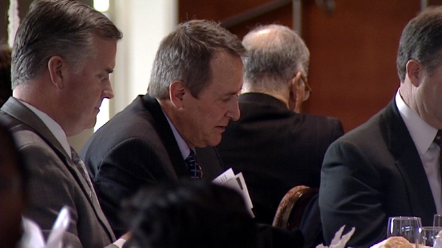 Salt Lake County Mayor Peter Corroon (left) and Utah Attorney General Mark Shurtleff (center) attended the celebration