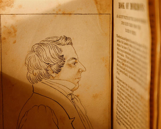 A drawing of Joseph Smith was made by Sutcliffe Maudsley and may be the earliest portrait of the LDS prophet. (John Hajicek, Mormonism.com)