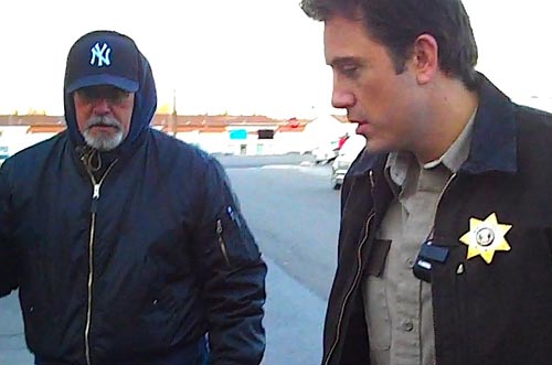 Craig Clyde working with actor and son KC Clyde on the set of "A Christmas Wish."