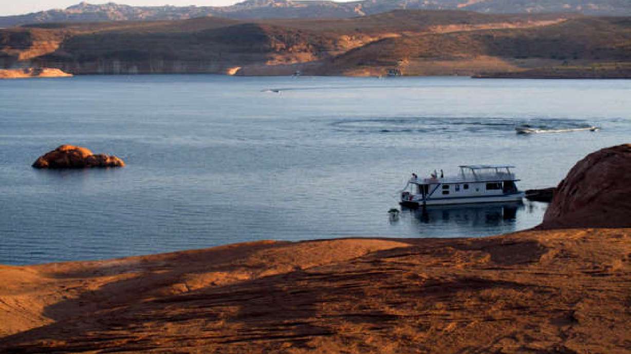 Police responded to the discovery of human remains in Lake Powell on Friday.