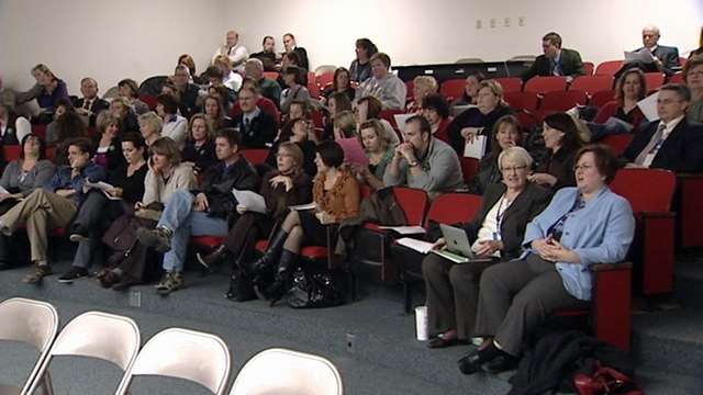 Audience at the board meeting