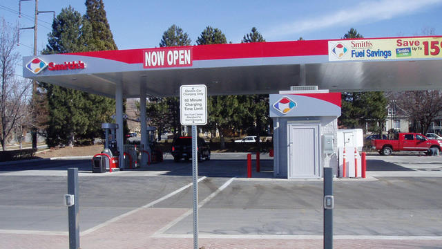 Smith's opens fuel station with electric car charger