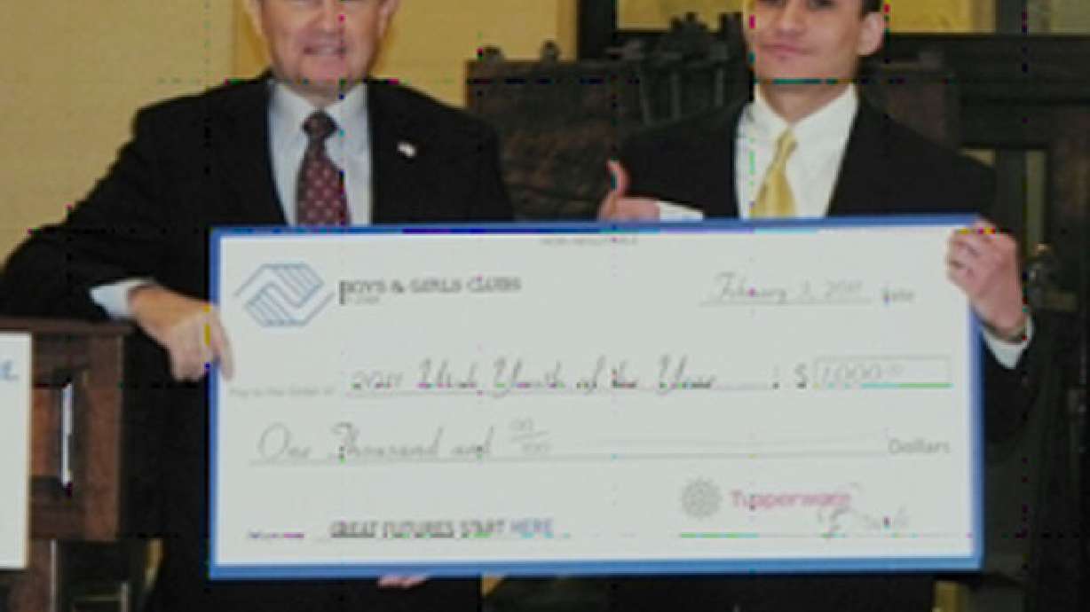 Layton teen is 'Youth of the Year'