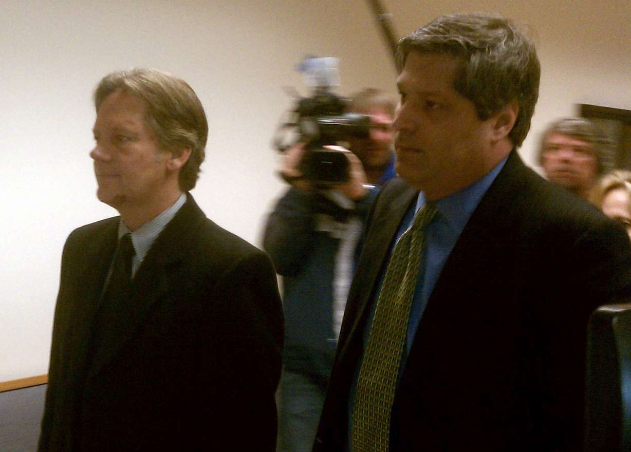 Keith Brown appeared solemn as he attended court to plead guilty to sex abuse charges Thursday.