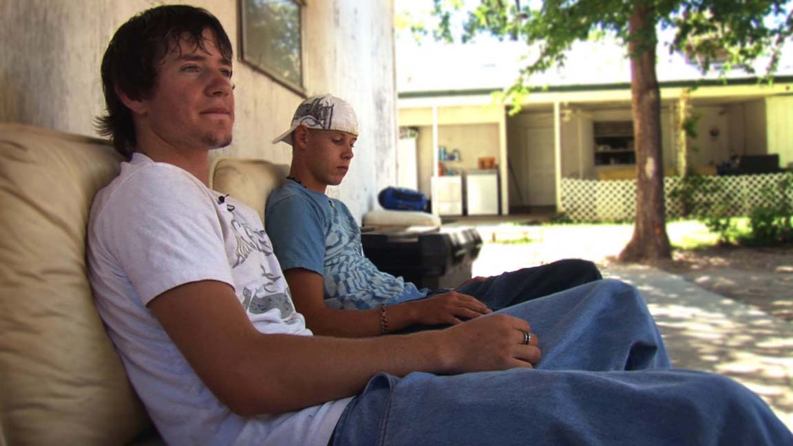 Sam and Joe, two of the youths exiled from the FLDS religion and polygamist town of Colorado City featured in the documentary.