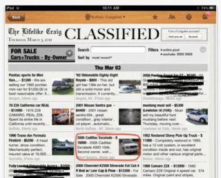 New iPad App Redesigns The Craigslist Experience