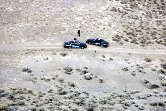 Police found a shallow grave Saturday, March 5, 2011, which contained human remains. (Jeremy Castellano, KSL News)