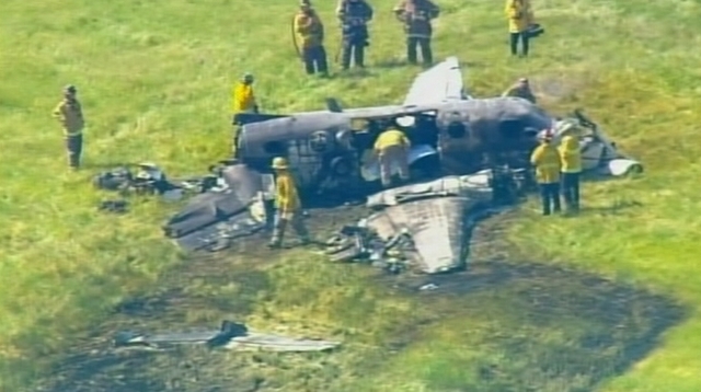 5 dead as plane crashes at Long Beach airport