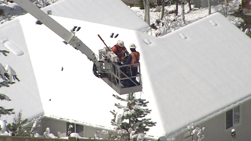 The wet, heavy snow led to power outages throughout the Salt Lake Valley, at one point leaving nearly 29,000 in the dark.