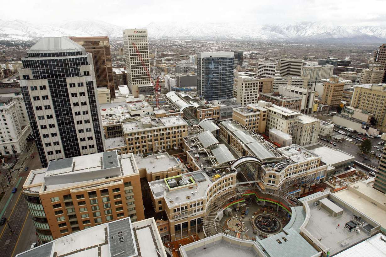 The City Creek Center project construction in Salt Lake City is expected to be completed by March 22, 2012. Photo: Jeffrey D. Allred