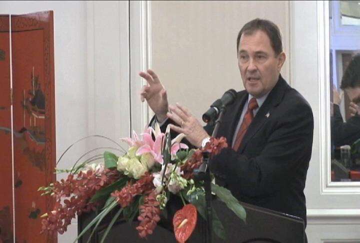 Utah Gov. Gary Herbert spoke China Outbound Travel and Tourism Market about the unique attractions Utah has to offer.
