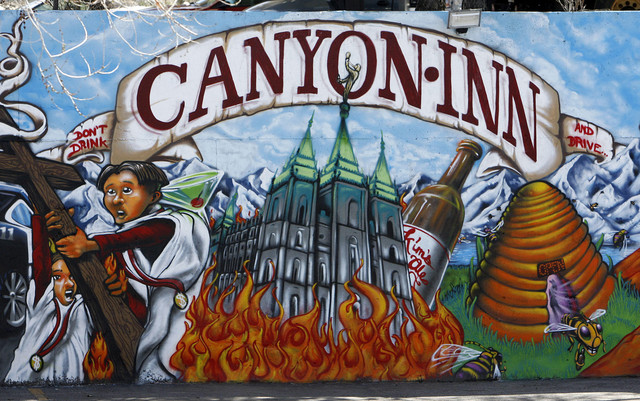 Cottonwood Heights mural depicts burning temple
