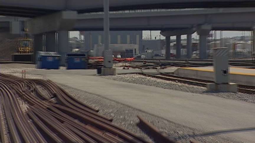 The portion of the FrontRunner track that runs from Provo to Thanksgiving Point is complete.