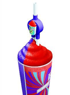 Dual-Chambered Slurpee Cup Keeps The Mountain Dew Apart From The Fanta Orange Until Just The Right Time