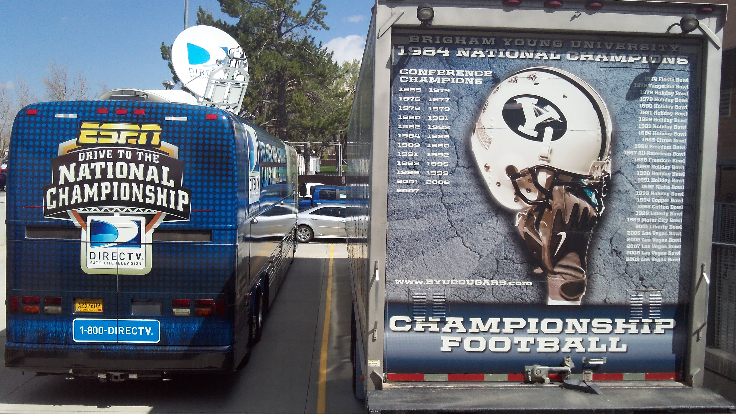 Battle of the "championship" logos.