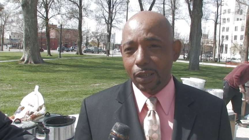 Rev. Jay Ragsdale with the Calvary Baptist Church