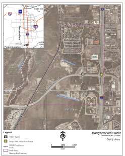 A map showing the project area. Click to enlarge.