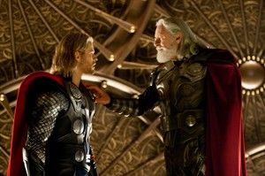 Chris Hemsworth and Anthony Hopkins, "Thor"
