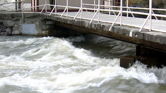 Ruthann Hall fell into the rushing Weber River near this spot in Ogden.