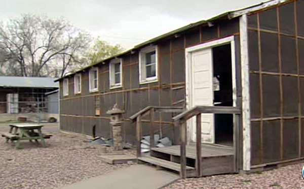 Rebuilt barracks at Topaz internment camp
