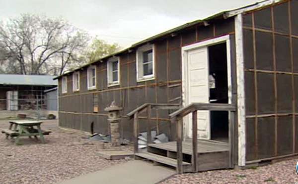 Rebuilt barracks at Topaz internment camp