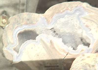 Inside a geode