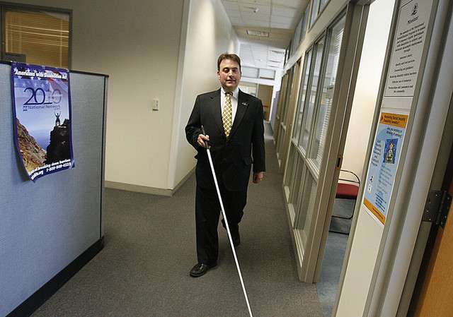 Blind man seeking to defy stereotypes takes a drive at Daytona