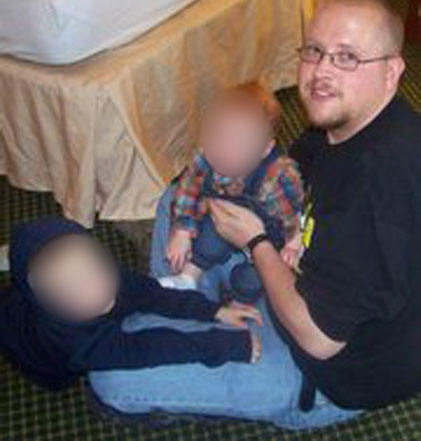 Gaylin Lerimoe pictured with his two sons