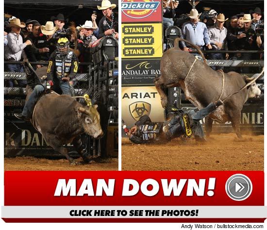 Ochocinco Doesn't Last Dos Segundos on a Bull