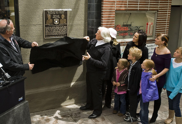 Plaque honors officers killed; city hopes to memorialize others