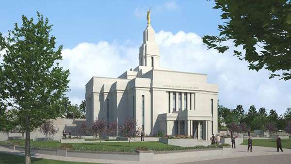 Rendering of Quetzaltenango Guatemala Temple
