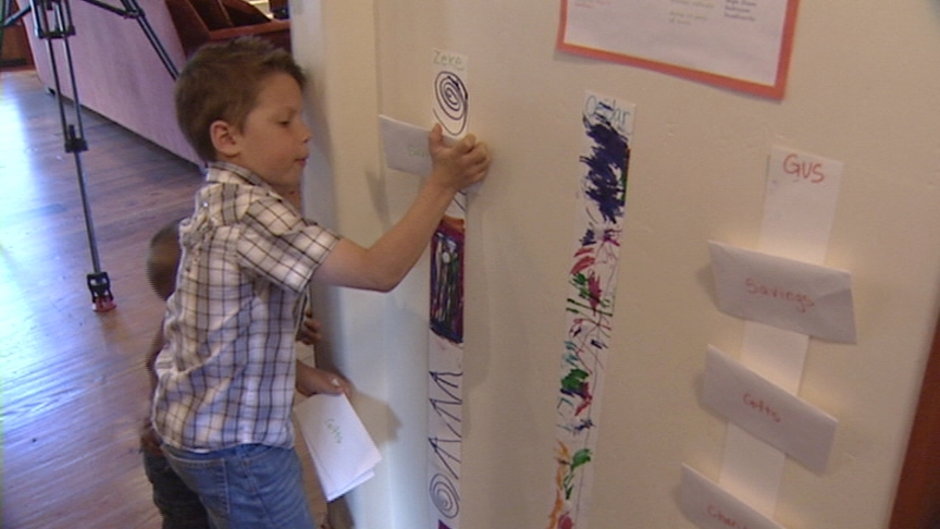 The Dayton boys have five envelopes with which they divide their earnings: gear, charity, personal, savings and gifts.