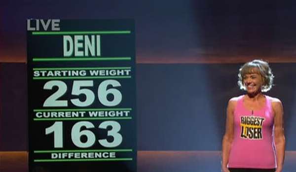 Deni Hill on "The Biggest Loser" Tuesday night