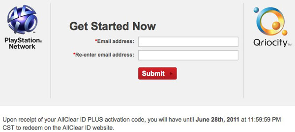 Sony makes good, doles out identity protection activation codes for PSN and Qriocity users
