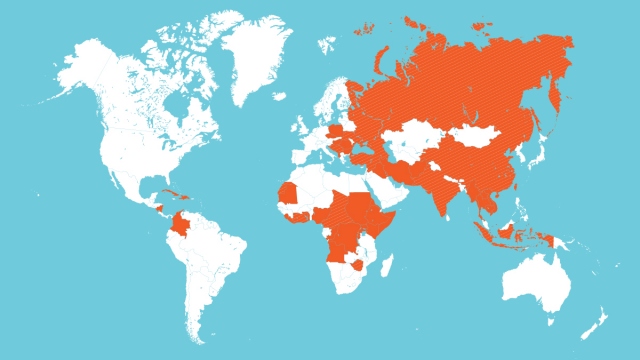 Millions of refugees from across the globe are seeking asylum from their native countries (shown in orange). They are escaping genocide, religious persecution, government or military oppression, and horrendous abuses of all kinds.