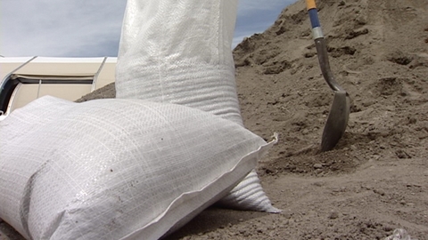 This machine has not entirely replaced the need for human help, however. The county still needs hands to tie bags and do a lot more filling and shoveling.