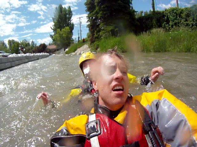 Click the video link above to watch footage taken from the helmet of a rescuer.