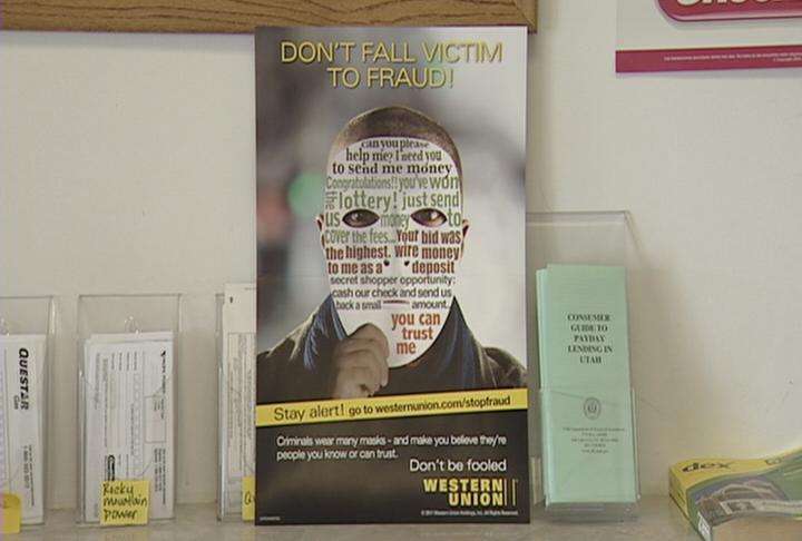 Western Union also posts signs and fliers at its locations cautioning the public to beware of fraudsters.