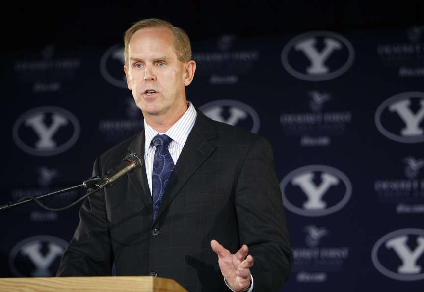 BYU Athletic Director Tom Holmoe