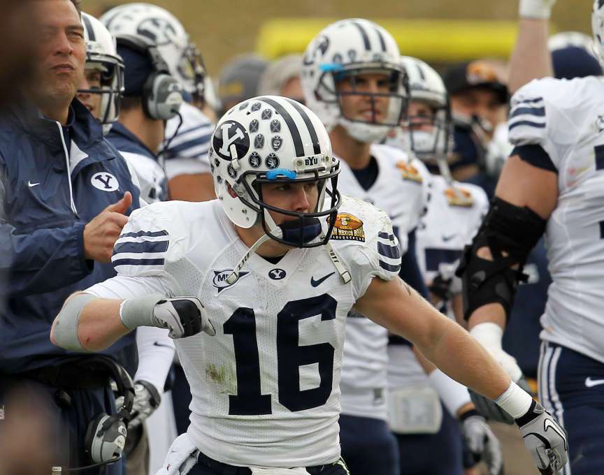 BYU wide receiver/punt returner J.D. Falslev