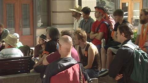 Supporters gather at DeChristopher rally June 23.