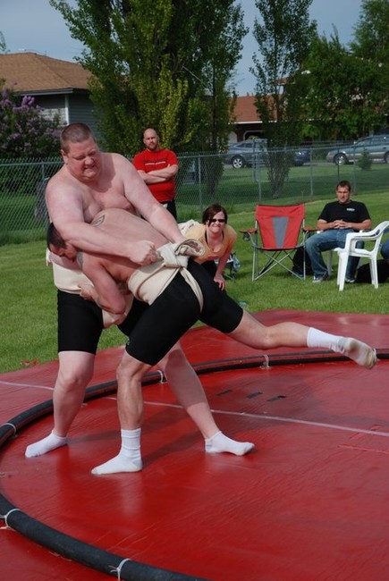 Josh Petersen wrestles Wesley Allen at a recent tournament.