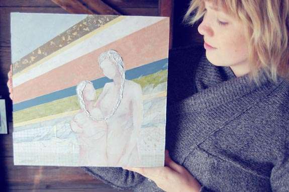 Caitlin Connolly, an artist based in Utah County, operates her business "Hue and Hum" from home.