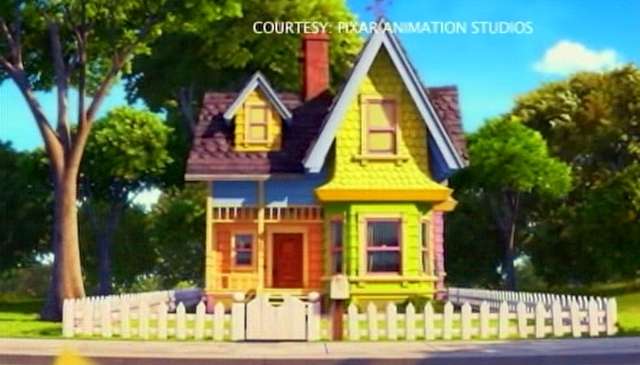 The home as seen in the movie 'Up.'