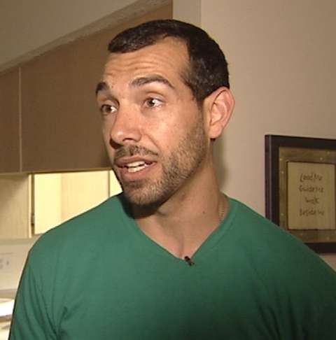 Jordan Richardson says since his wallet and keys were stolen from a Gold's Gym locker, thieves have also taken his GPS unit, some clothes and his car.