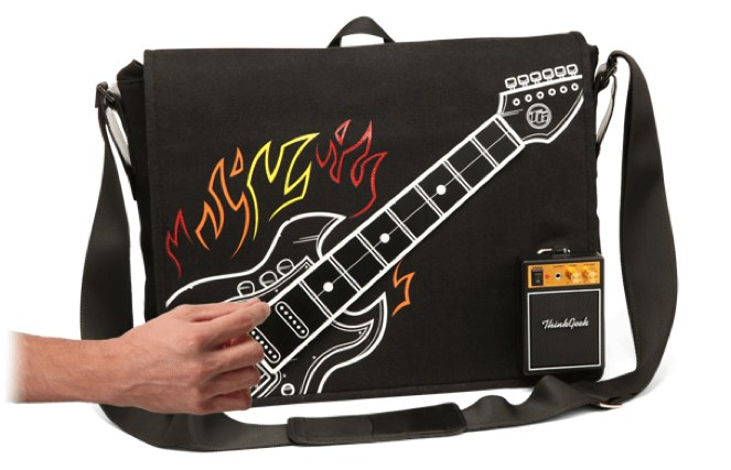 Think Geek's Electric Guitar Bag holds your laptop, lets you 'rock' the commute