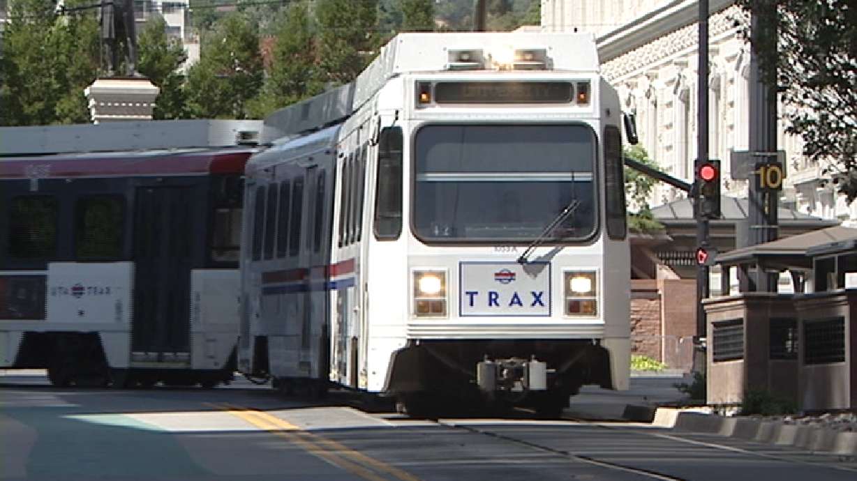 2 men injured in TRAX-motorcycle accident in downtown Salt Lake
