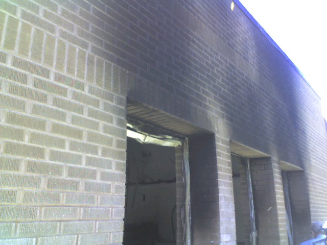 The school as it looked after the 2009 fire.