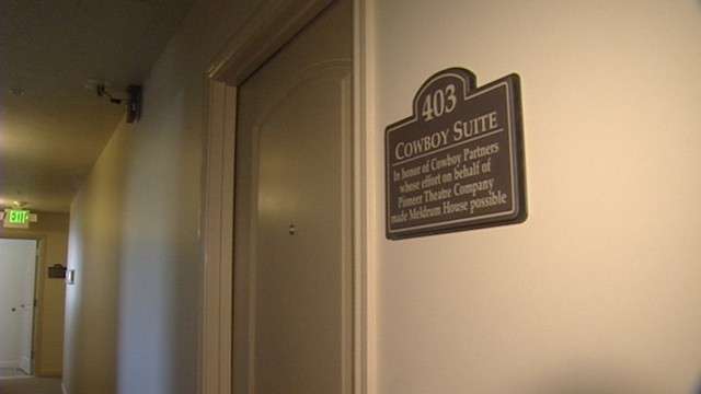 A room dedicated to the developer, Cowboy Partners.