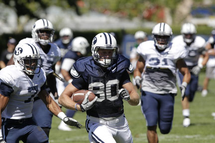 Marcus Mathews with a run-after-catch.